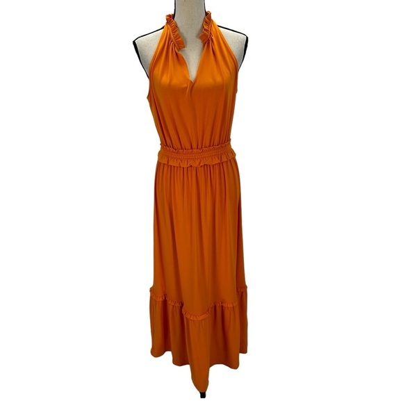 Karl Lagerfeld Dresses & Skirts - Karl Lagerfeld Sleeveless V-Neck Tiered Maxi Dress - Orange - size Medium